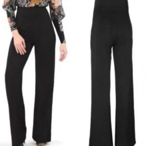 NWT CAbi Chance Wide Leg Knit Trousers size Large (longer length)